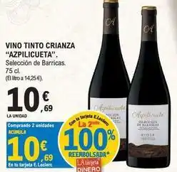 E.Leclerc Azpilicueta - vino tinto crianza oferta