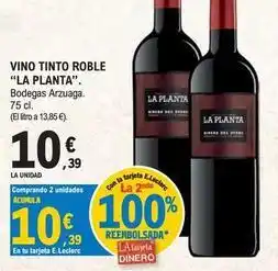 E.Leclerc La planta - vino tinto roble oferta