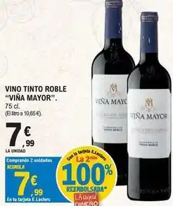 E.Leclerc Viña mayor - vino tinto roble oferta