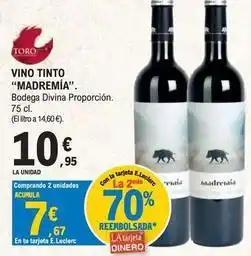 E.Leclerc Madermia - vino tinto oferta