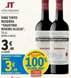 E.Leclerc Faustino rivero - vino tinto reserva oferta