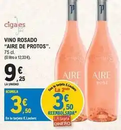 E.Leclerc Aire de protos - vino rosado oferta