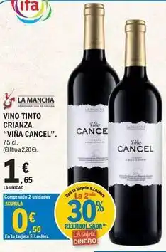 E.Leclerc Vina cancel - vino tinto crianza oferta