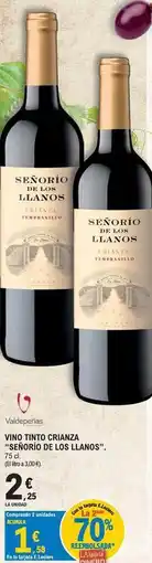 E.Leclerc Llanos del marqués - vino tinto crianza oferta