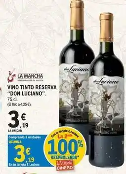 E.Leclerc Don luciano - vino tinto reserva oferta