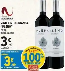 E.Leclerc La navarra - vino tinto crianza oferta