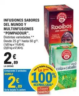 E.Leclerc Pompadour infusion rooibos con vainilla oferta