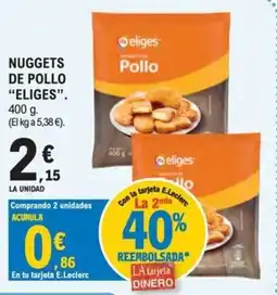 E.Leclerc Eliges nuggets de pollo oferta