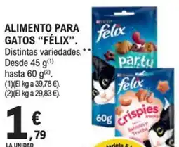 E.Leclerc felix aliment para gatos oferta