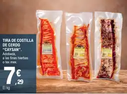 E.Leclerc Caysan tira de costilla de cerdo oferta