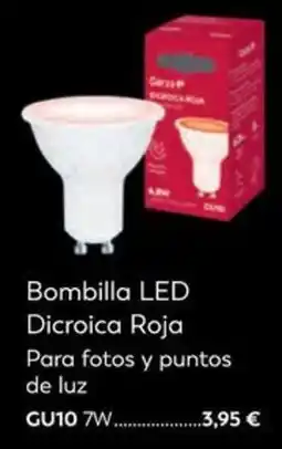 E.Leclerc Garza Bombilla LED Dicroica Roja oferta