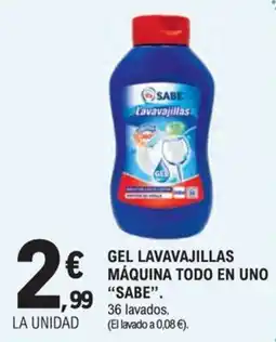 E.Leclerc Sabe gel lavavajillas máquina todo en uno oferta