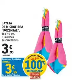 E.Leclerc Rozenbal bayeta de microfibra oferta