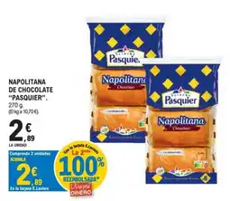 E.Leclerc Pasquier napolitana de chocolate oferta