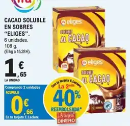 E.Leclerc Eliges cacao soluble oferta