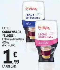 E.Leclerc Eliges leche condensada oferta