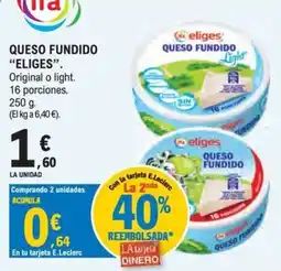E.Leclerc Eliges queso fundido oferta