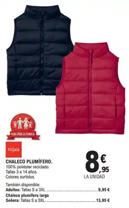 E.Leclerc Tissia chaleco plumífero oferta
