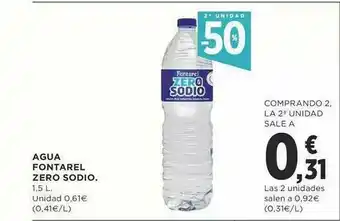 Supercor Exprés Agua Fontarel Zero Sodio oferta