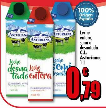 Unide Supermercados Leche Entera, Semi O Desnatada C.l. Asturiana oferta
