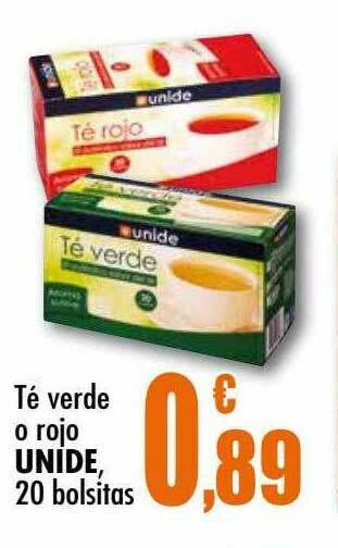 Unide Supermercados Té Verde O Rojo Unide oferta
