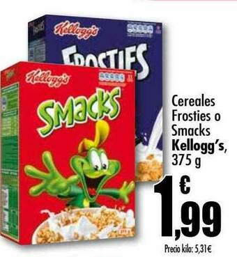 Unide Supermercados Cereales Frosties O Smacks Kellogg's oferta