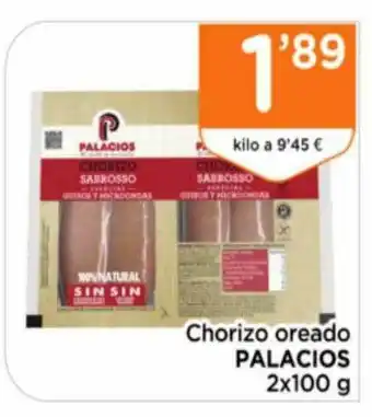 Supermercados Deza Chorizo Oreado Palacios oferta