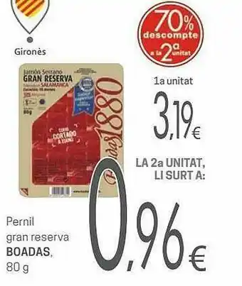 Valvi Supermercats Pernil Gran Reserva Boadas oferta