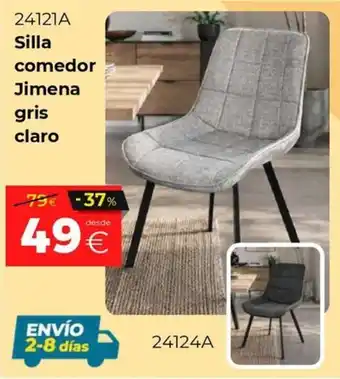 Jimena silla comedor gris claro