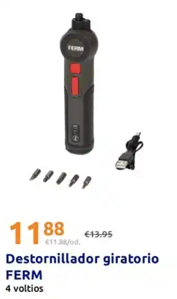 Action Ferm destornillador giratorio 4 voltios oferta