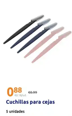 Action Cuchillas para cejas oferta