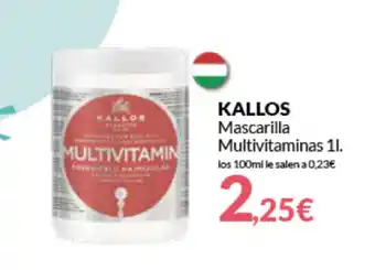 PrimaPrix Kallos Mascarilla Multivitaminas 1L oferta