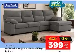 Ahorro Total Tiffany sofá chaise longue 4 plazas oferta