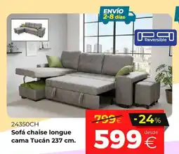 Ahorro Total Sofá chaise longue cama Tucán oferta