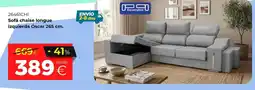 Ahorro Total Sofá chaise longue izquierda Óscar oferta