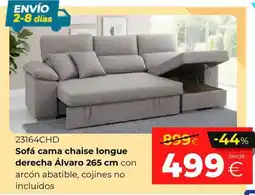 Ahorro Total Álvaro sofá cama chaise longue derecha 265 cm oferta