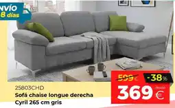 Ahorro Total Cyril 265 cm gris oferta
