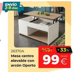 Ahorro Total Oporto Mesa centro elevable con arcón oferta