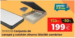 Ahorro Total Ahorro canapé y colchón oferta