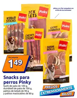 Action Pinky snacks para perros oferta