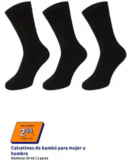 Action Calzetines de bambú para mujer u hombre oferta