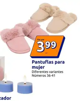 Action Pantuflas para mujer oferta