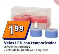 Action Velas led con temporizador oferta