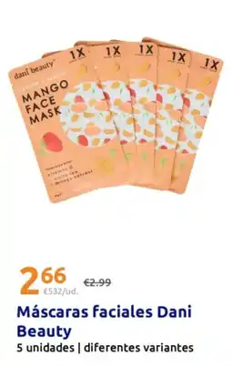 Action Dani Beauty mascaras faciales oferta
