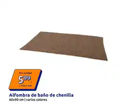 Action Alfombra de baño de chenilla oferta