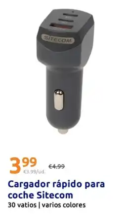 Action Sitecom cargador rápido para coche oferta