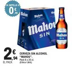 E.Leclerc Mahou - cerveza sin alcohol oferta
