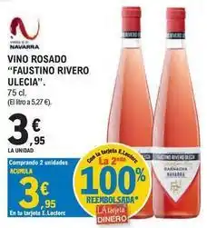 E.Leclerc Faustino rivero - vino rosado oferta