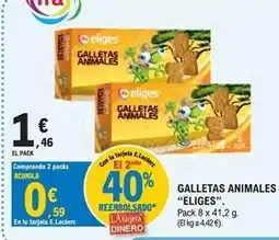 E.Leclerc Eliges - galletas animales oferta