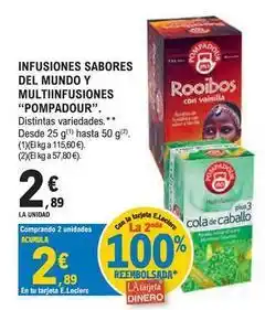 E.Leclerc Pompadour - infusiones sabores del mundo y multiinfusiones oferta